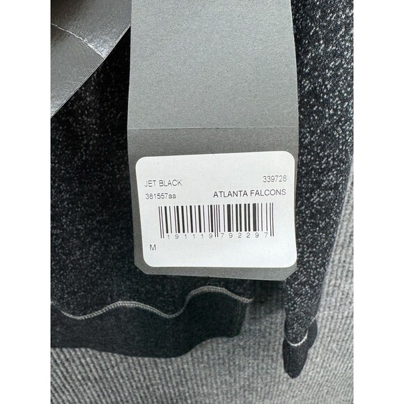 NFL Atlanta Falcons Pullover Sweatshirt Womens Medium Heather Black Gray Logo - Picture 2 of 8